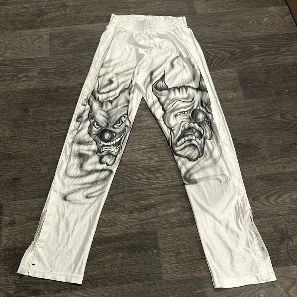 Cool airbrushed y2k pants streetwear Japan 90s vintage fashion